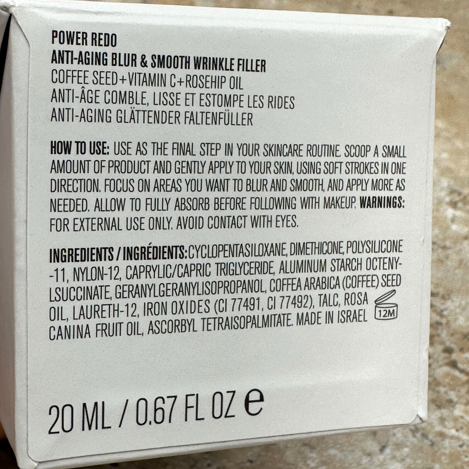 IL Makiag Power Redo Anti-Aging Blur And Smooth Wrinkle Filler 20 ML NIB