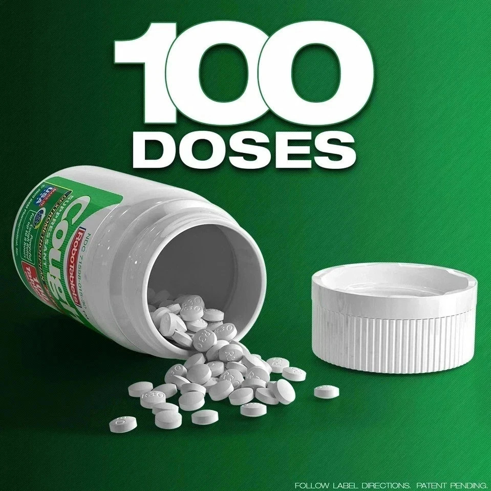 3 PACK Cough Suppressant 100 Tablets 30mg Dextromethorphan