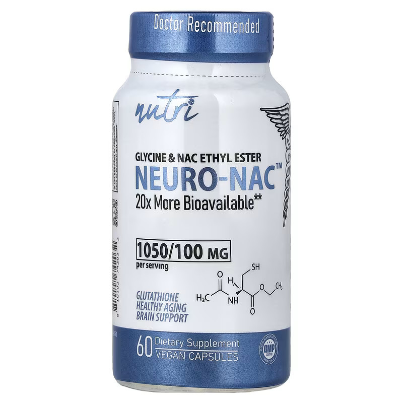 Nutri NEURO-NAC, Glycine & NAC Ethyl Ester 60 Caps Liver Antioxidant