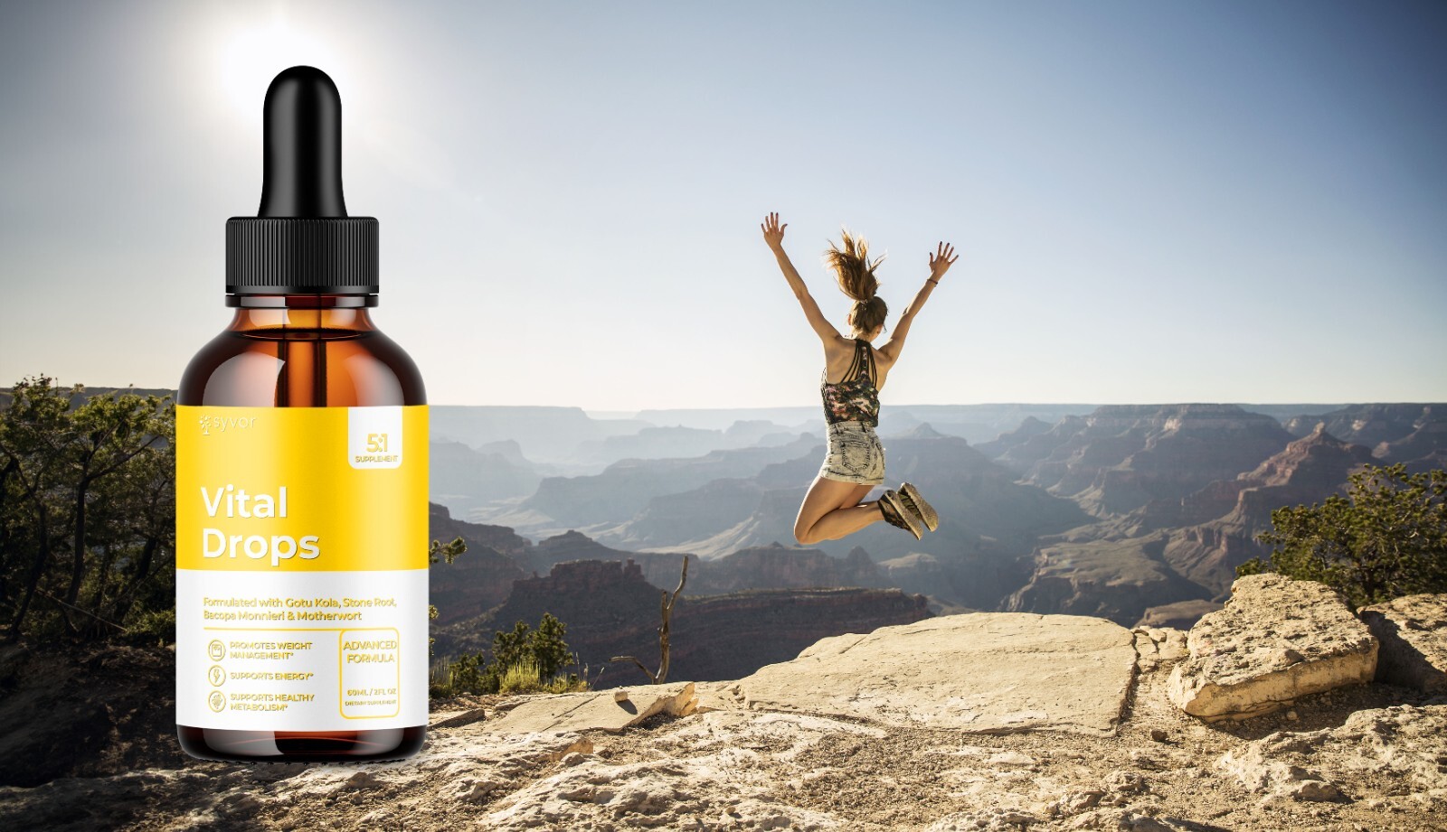 Vital Drops Maximum Strength Keto Formula Weight Management Supplement 60ML