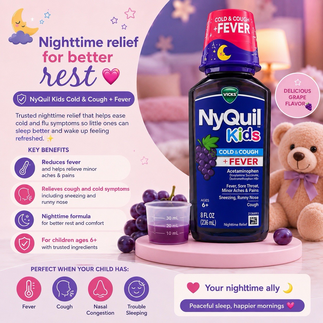 Vicks DayQuil NyQuil Kids Cold Cough
