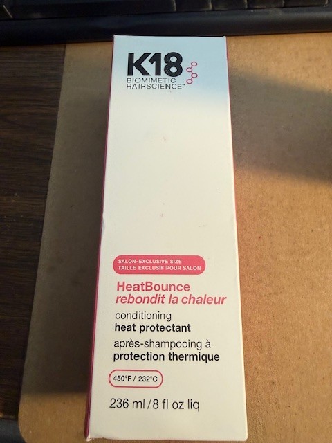 K18 Biomimetic Hairscience HeatBounce Conditioning Heat Protectant 8 fl oz NIB