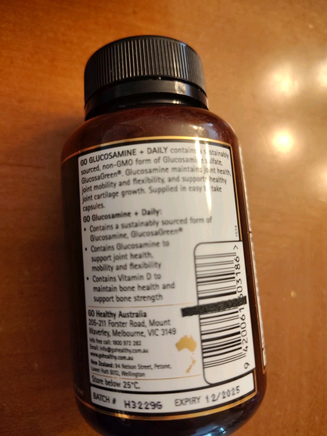 Go Healthy Glucosamine+Daily 60 Capsules Exp 12/25