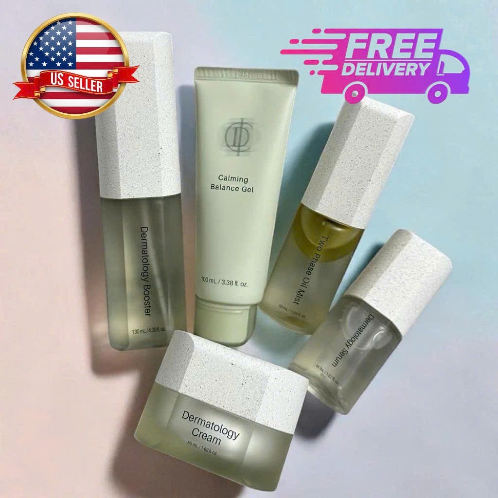 SET 5PCS: Incellderm Dermatology Booster,Serum,Cream,OilMist,Balance Gel – 2028