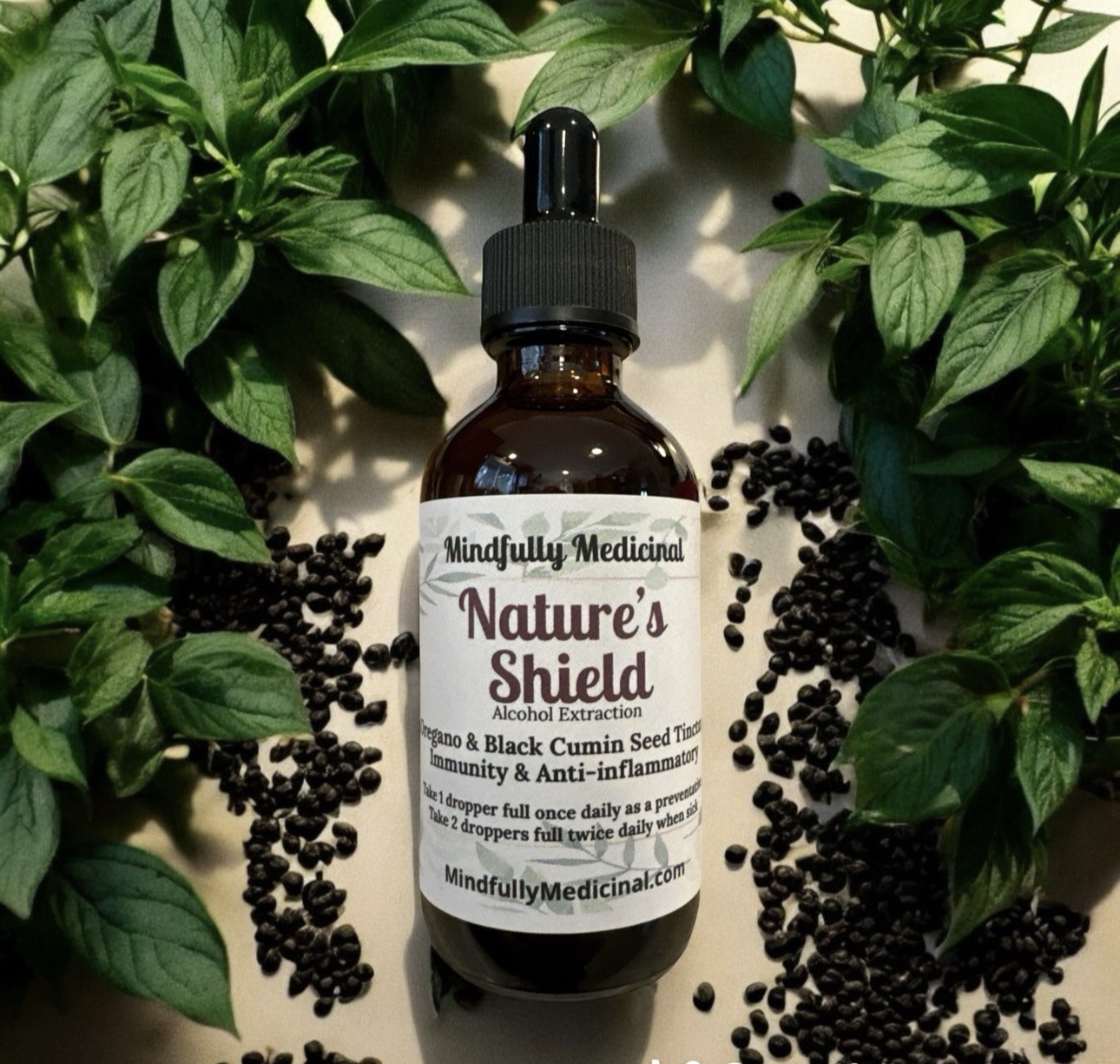 Nature’s Shield Tincture 2 oz ~ Immune Support Herbal Extract