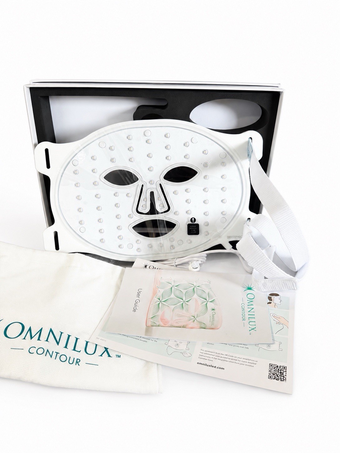 Omnilux Contour Anti-Aging LED Face Mask Open Box Tested & Working.(Never Used)