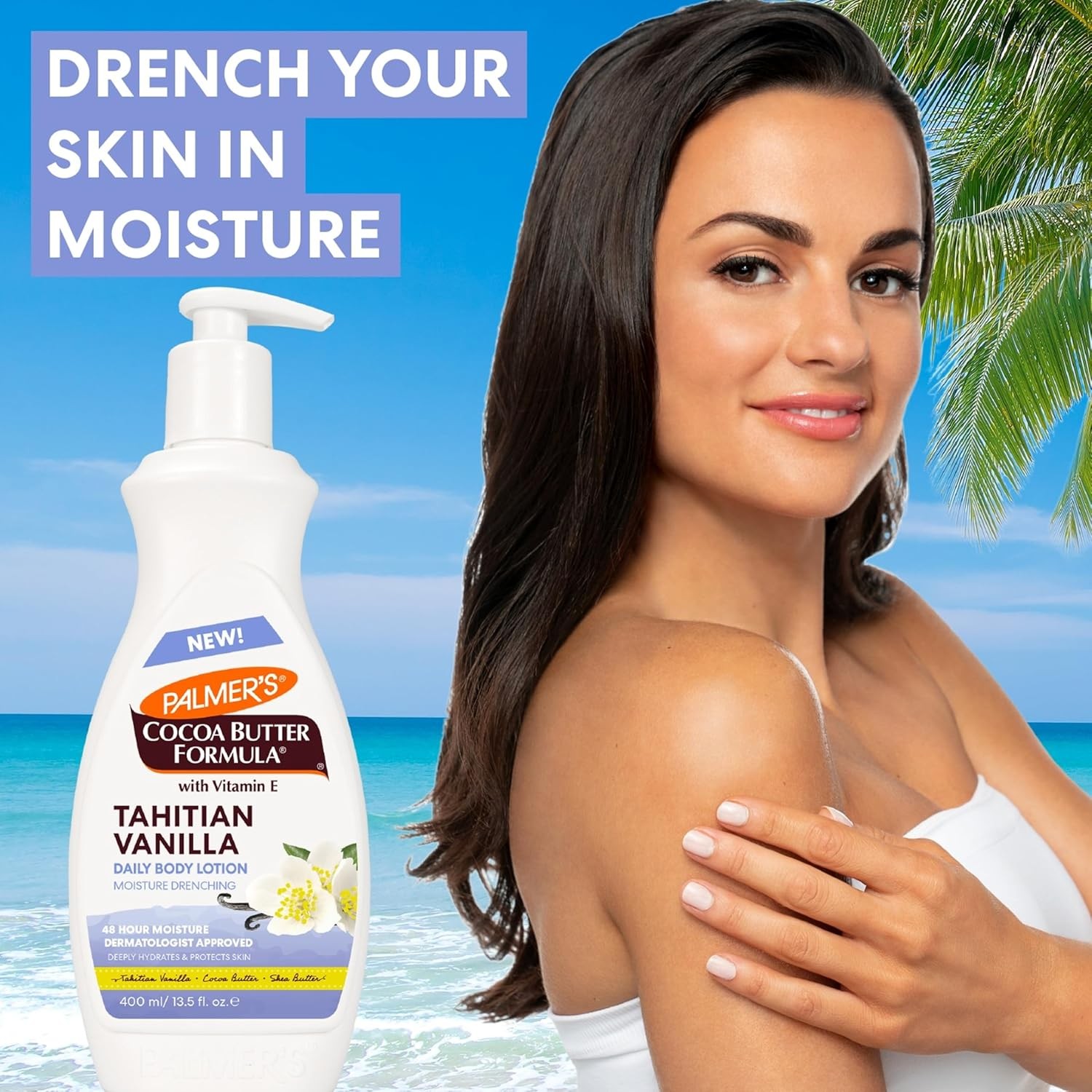 Palmer’s Tahitian Vanilla Body Lotion (13.5 oz) – 48 Hour Moisture Hydrating