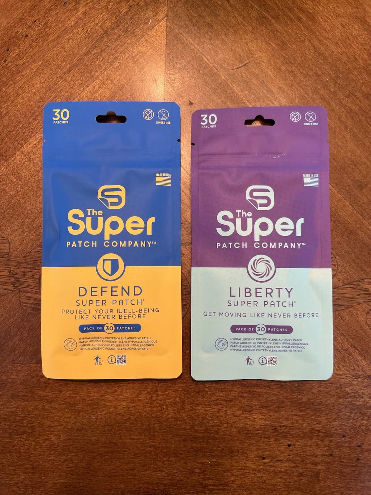The Super Patch Company:The Liberty & Defend Super Patch Pack of 30 Patches Each