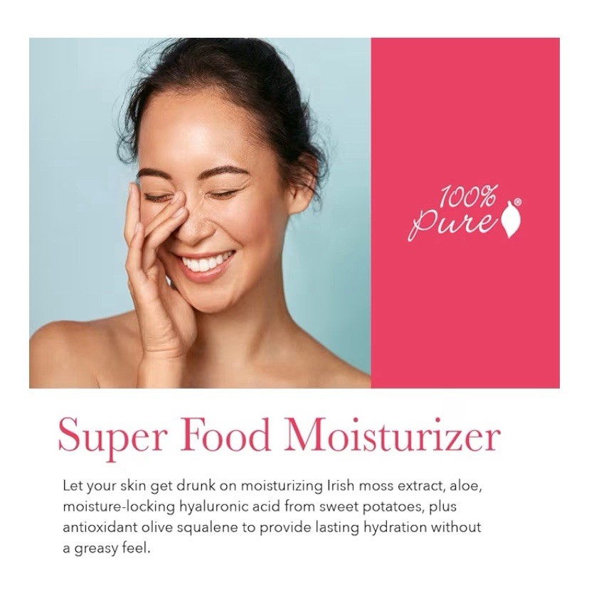 100% Pure Watermelon Cucumber Water Locking Face Moisturizer Lotion 1.4 fl oz