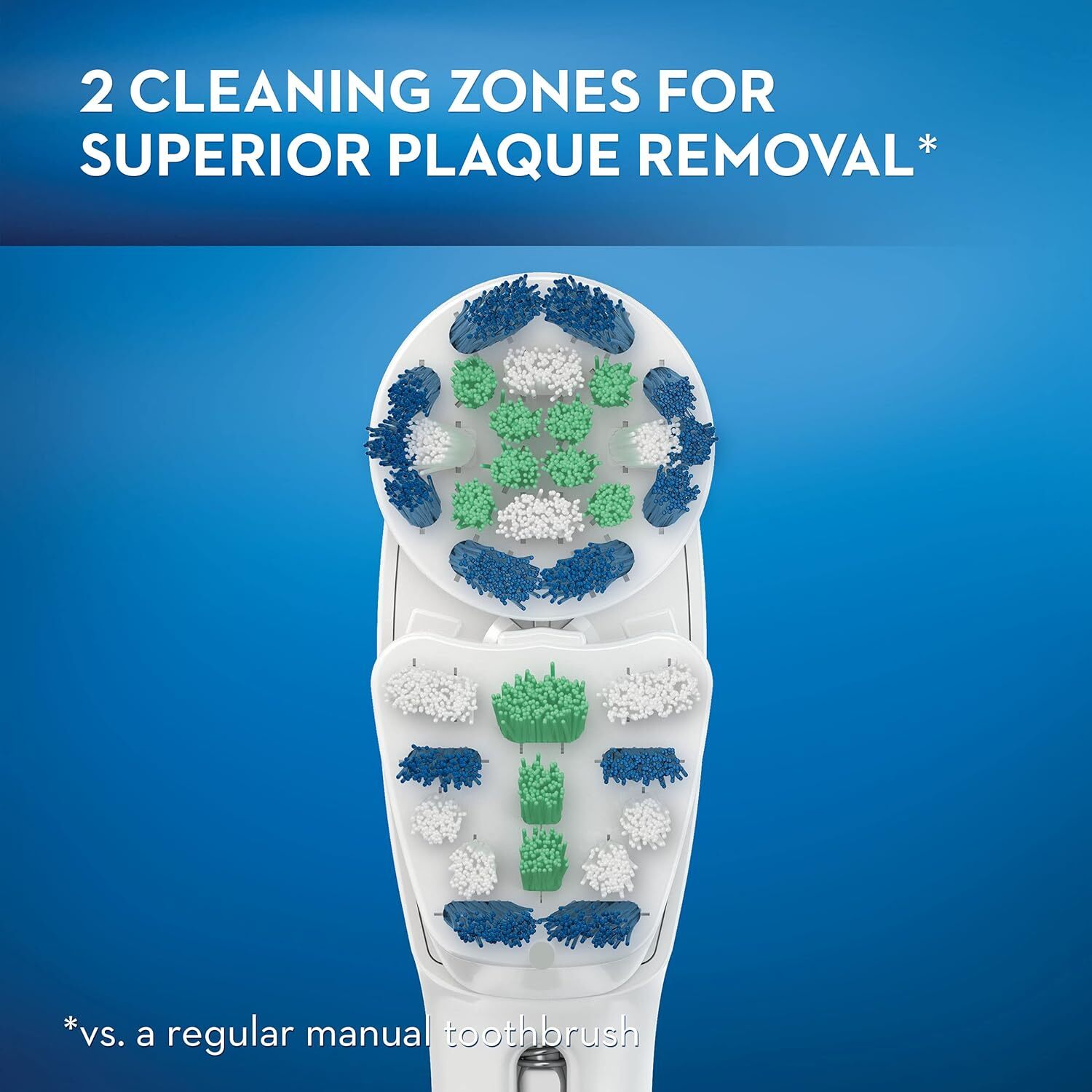 2 pairs of 3 count Oral-B Dual Clean Electric Toothbrush Replacement Heads