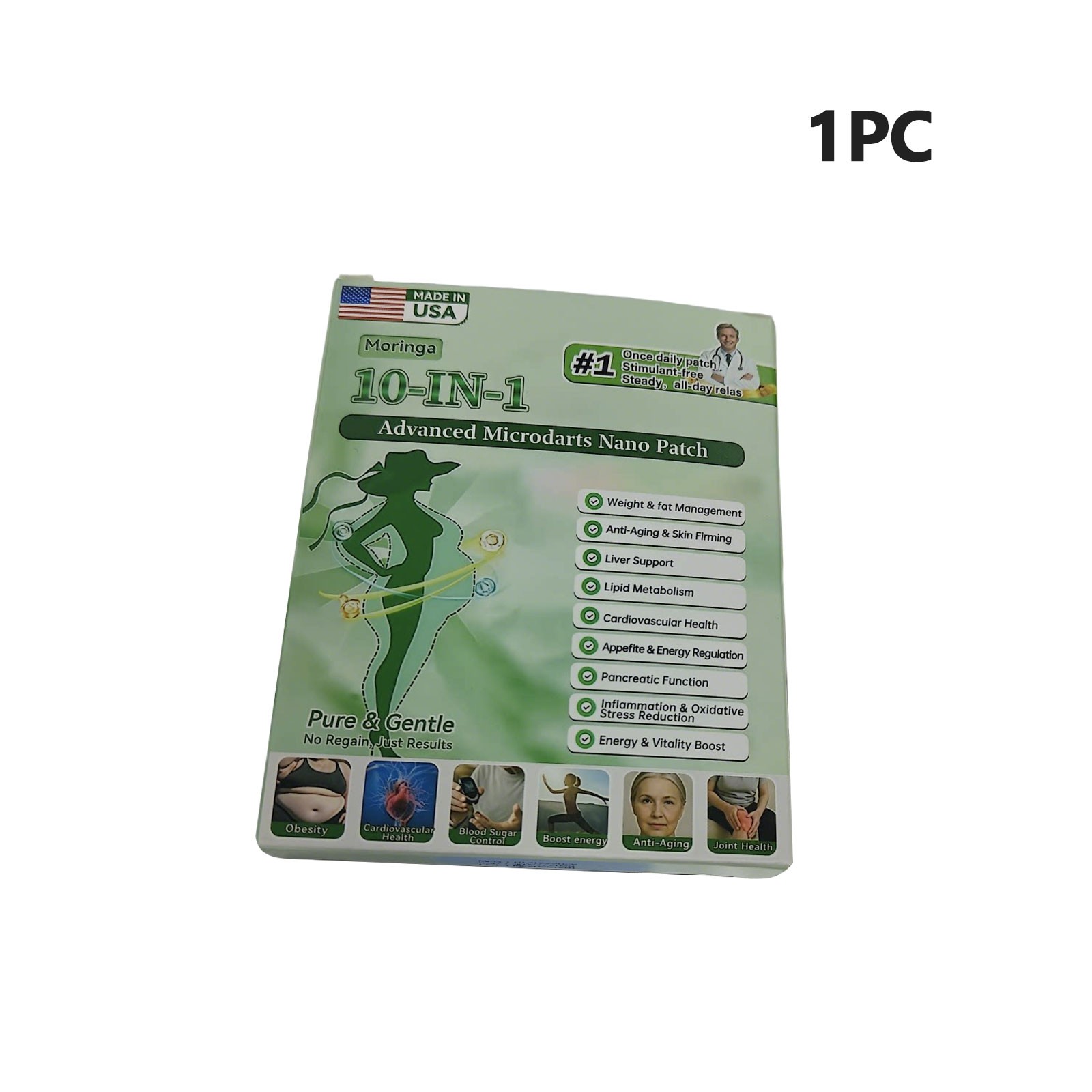 InsLemon Moringa Berberine AMPK 10-in-1 Metabolic Support Nano Microneedle Pat1x