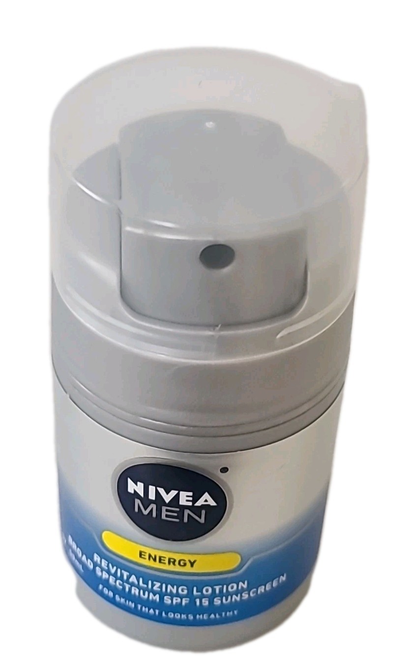 NIVEA Men• ENERGY • REVITALIZING LOTION • SPF 15 Sunscreen 1.7 fl oz / 50 mL