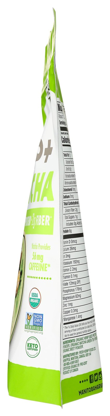 Manitoba Harvest Organic Powder 5.5 Oz Energy 6G Of Protein 2G Of Fiber Per