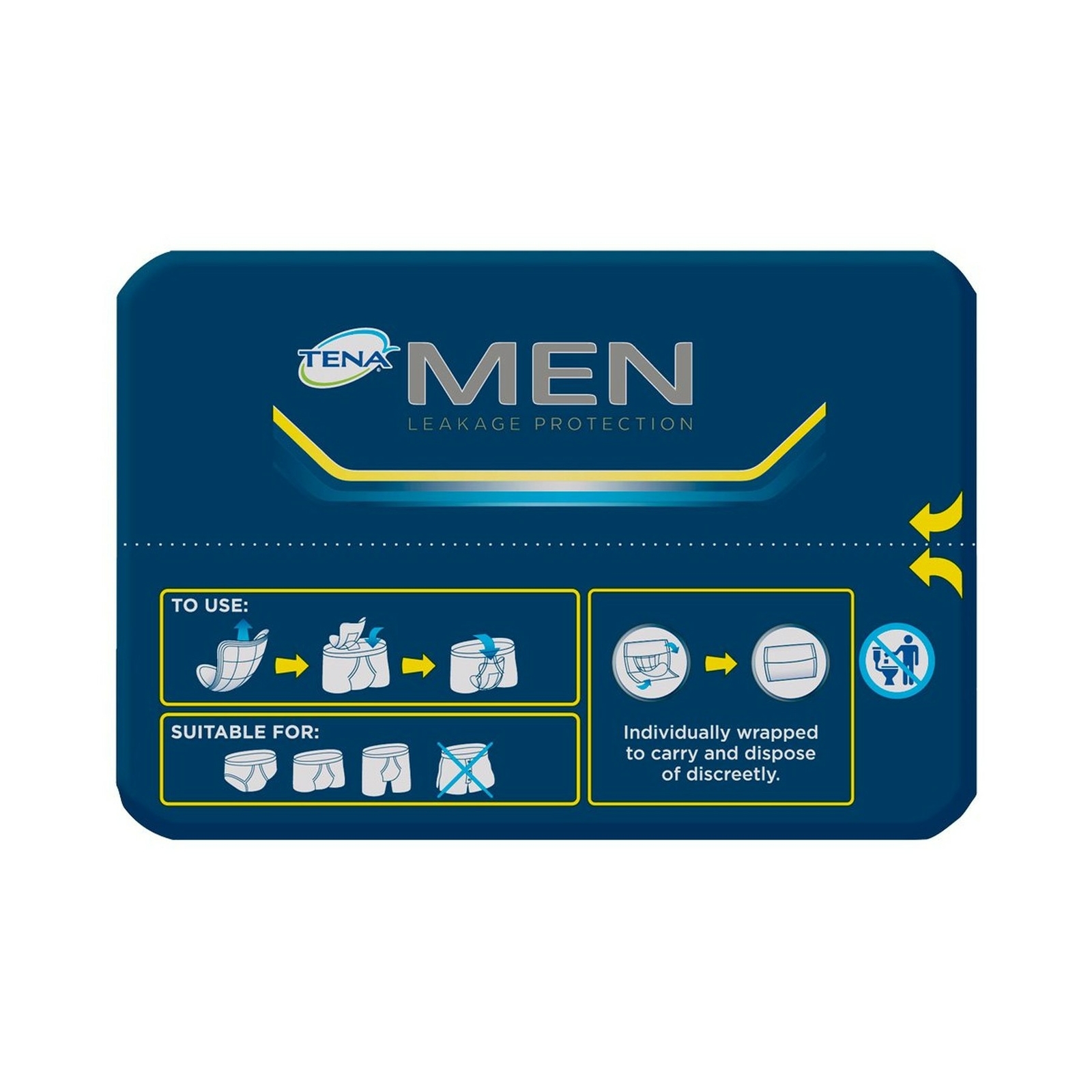 TENA Male Guards 20CT PRI (3 Pack) 20 Count (Pack of 3) pack of 3, 60 total