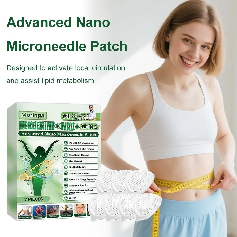 50% OFF Moringa Berberine x NAD+ 10-in-1 Advanced Nano Microneedle Patches New**