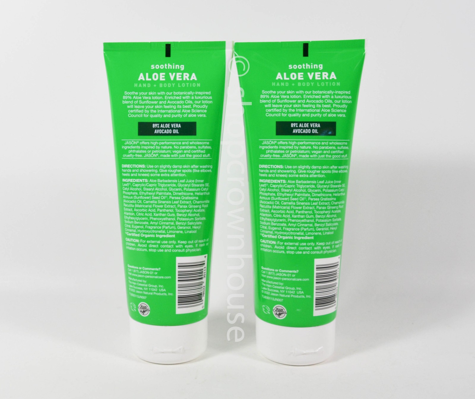 2 Jason Soothing 89% Aloe Vera Avocado Oil Hand + Body Lotion 8 fl. oz.