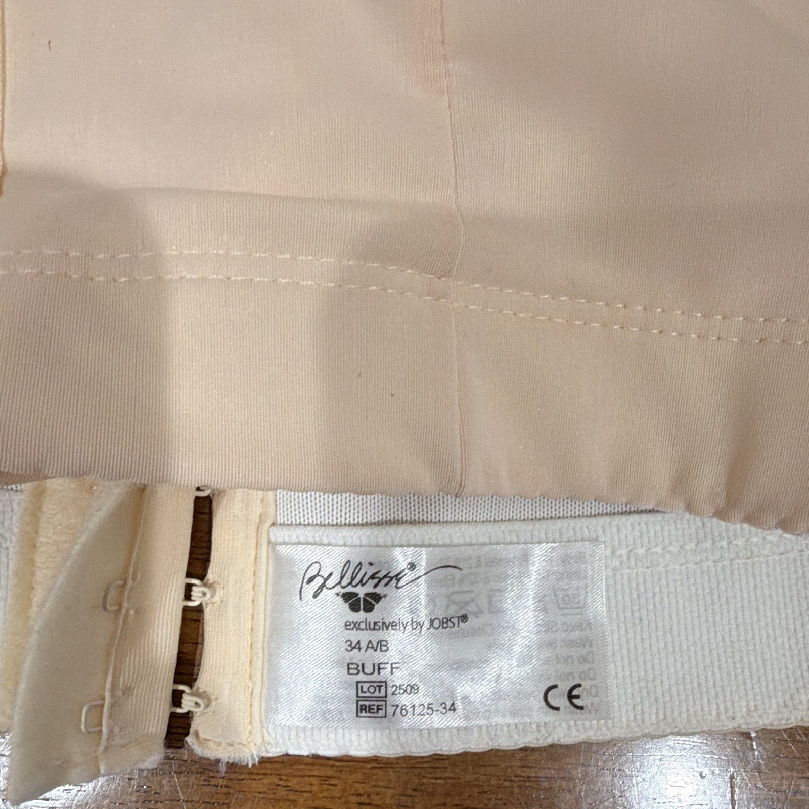 Bellisse Breast & Chest Wall Compression Bra Front Close Beige MPN 76125-34 A/B
