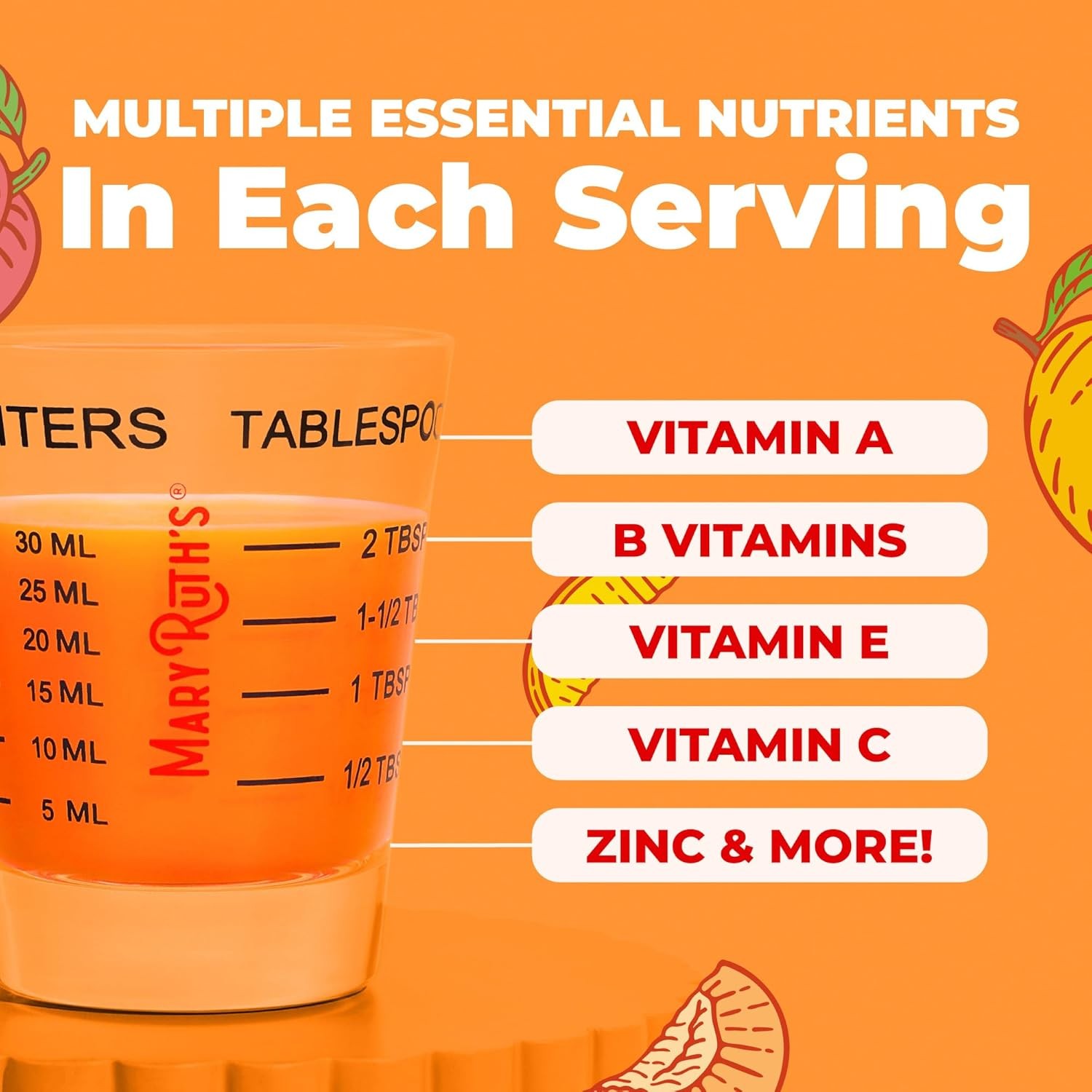 MARYRUTH’S Liquid Multivitamin+Hair Growth|Clinically Tested for Thicker 10000mc