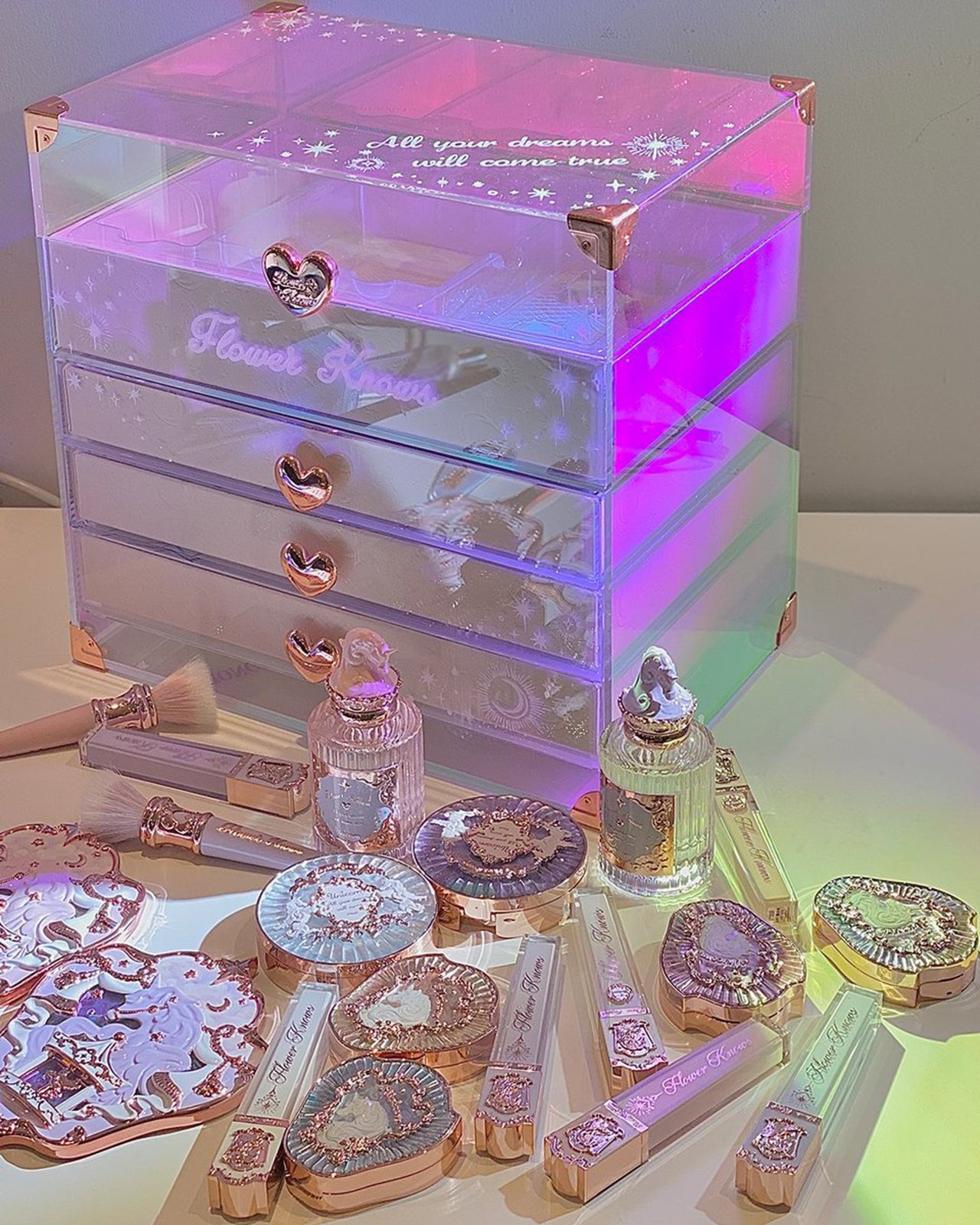 Flower Know Unicorn All-in Set Makeup Gift Box RARE DISCONTINUED SEE DESCRIPTION