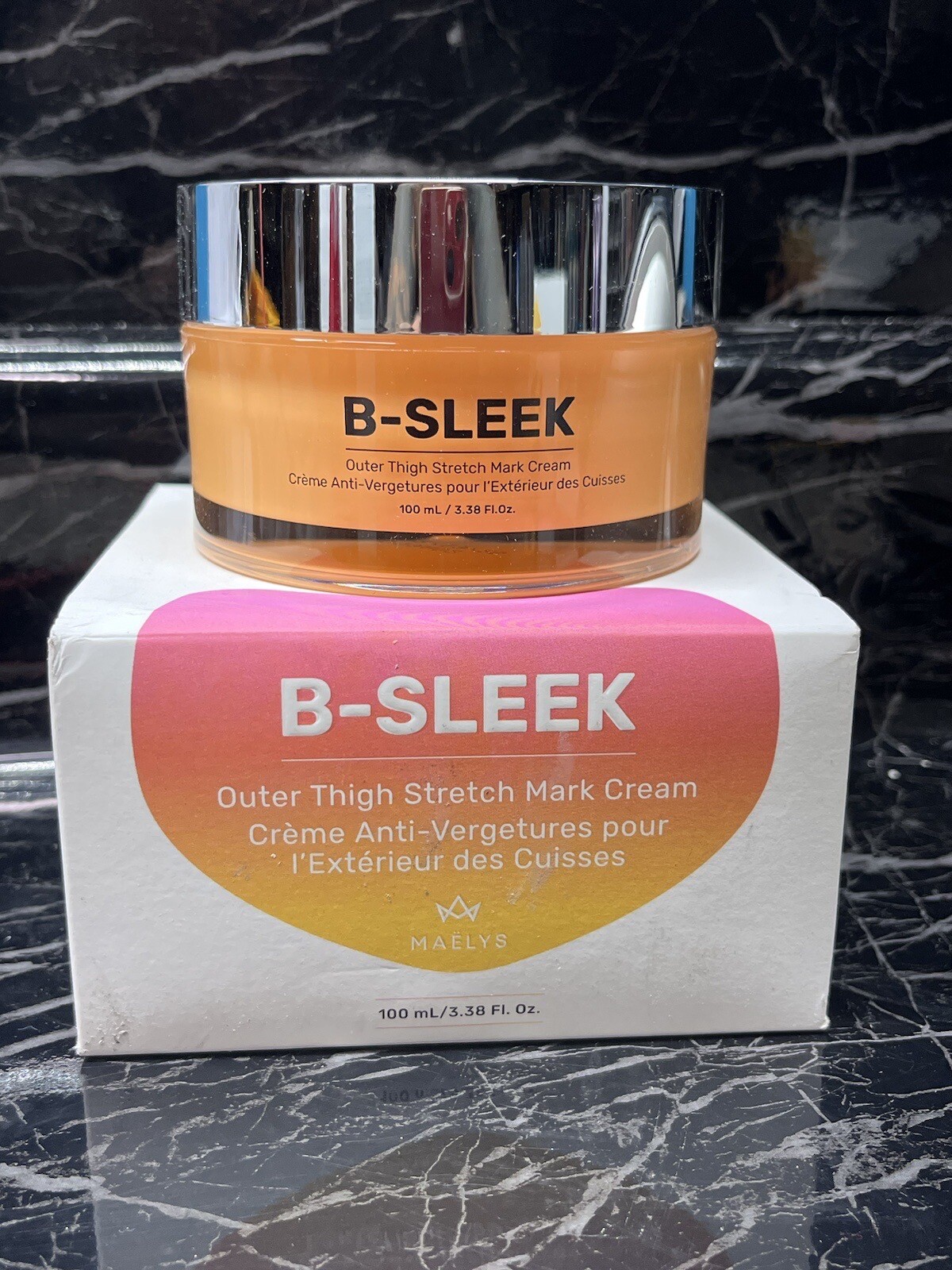MAELYS B-Sleek outer thigh stretch mark cream 3.38 oz New In Box 🔥Sale 🔥