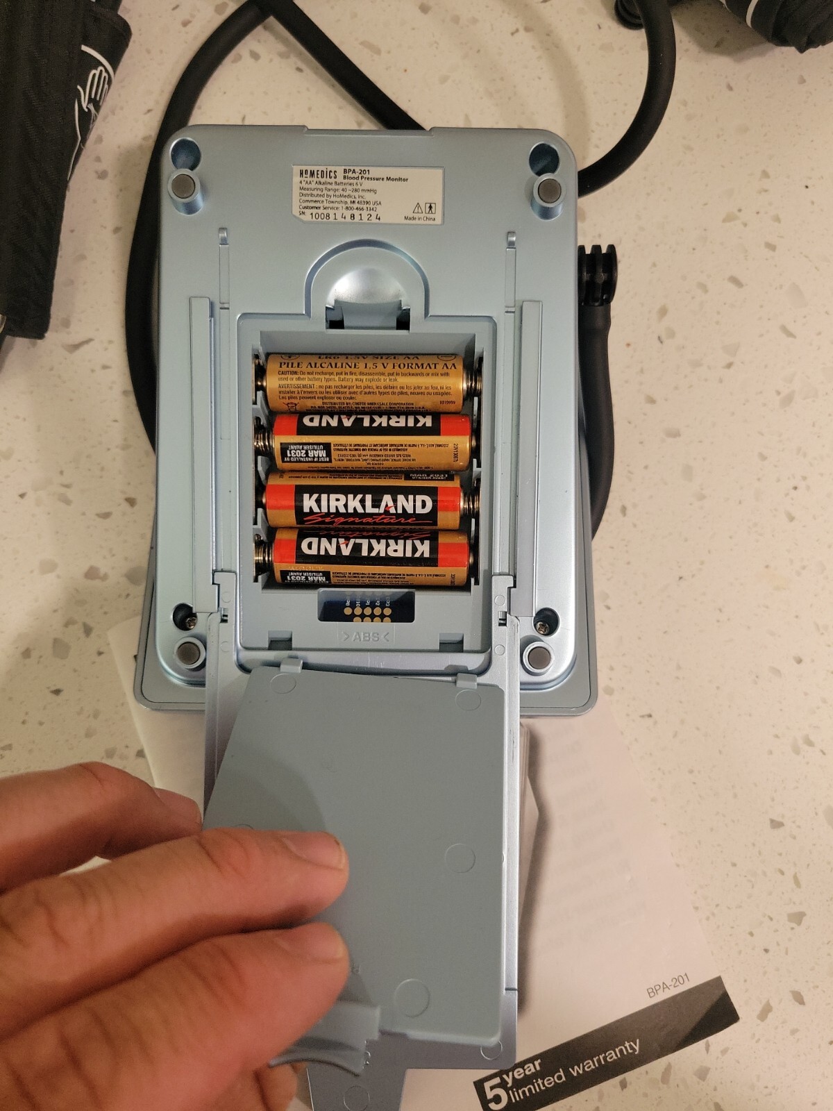 HoMedics BPA-201 Blood Pressure Monitor(doesn’t Have The DC Power Box) Works