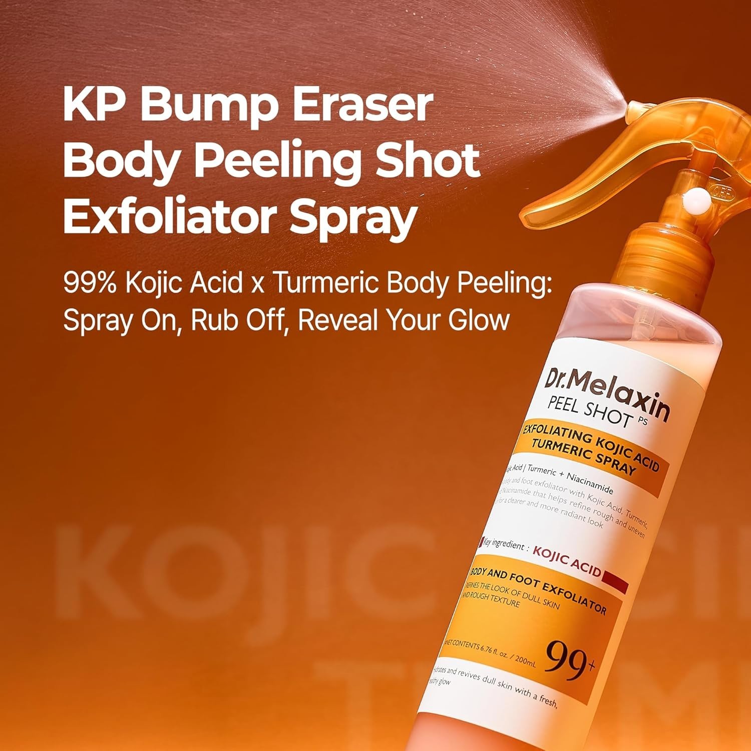 Dr. Melaxin Peel Shot Exfoliant Kojic Acid Turmeric Spray 200ml Brand new