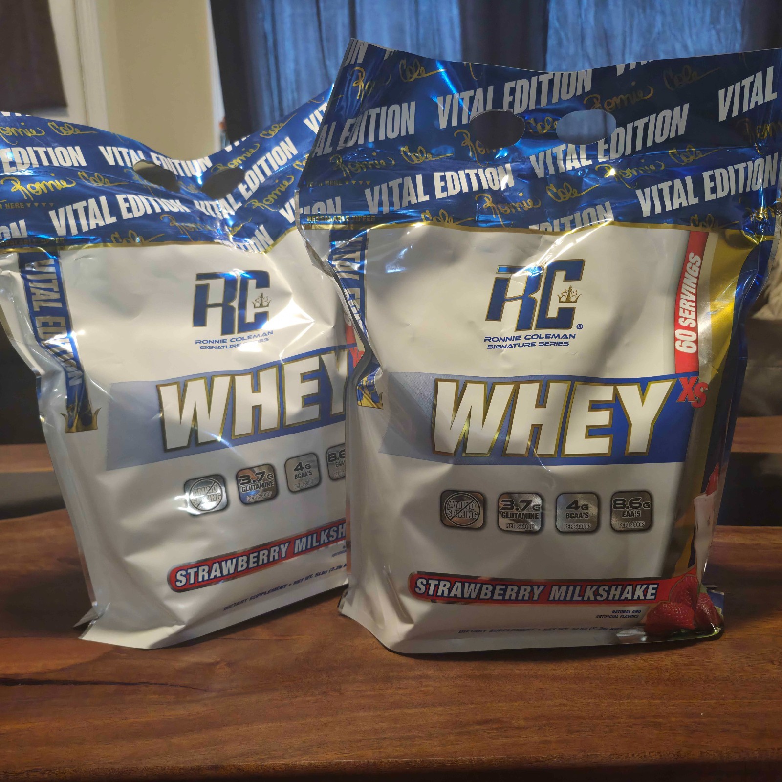 2 Pack, 5LB EACH Whey Protein NEW Strawberry Milkshake SEALED – Ronnie Coleman