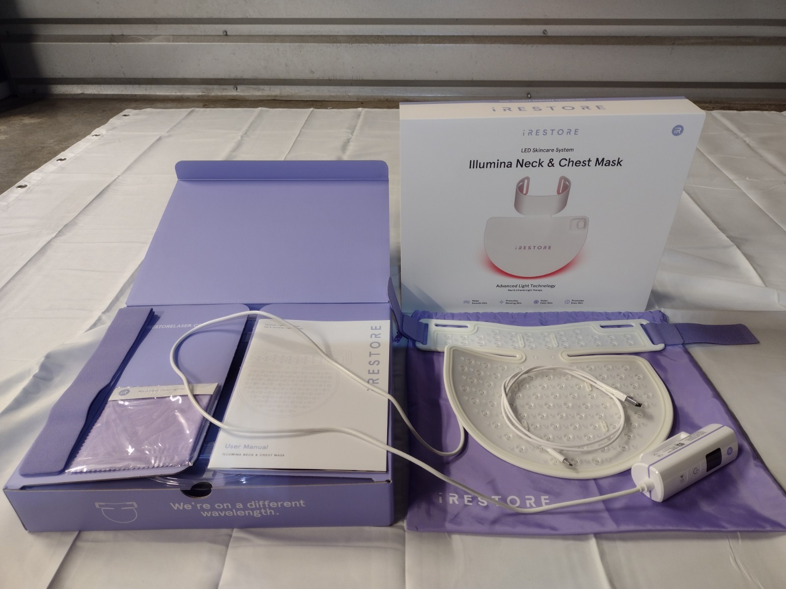 iRESTORE illumina LED Trio; Face, Neck and Chest, and Eye Masks