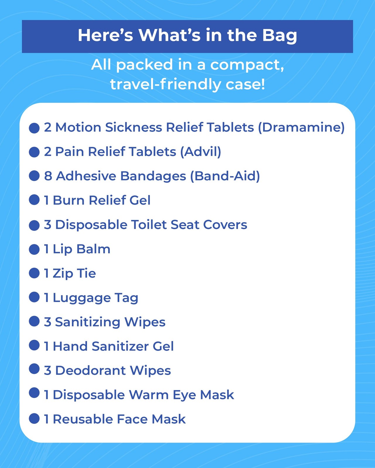 Travel Kit – Complete Airplane Travel Essentials Set for Men, Women, & with W…