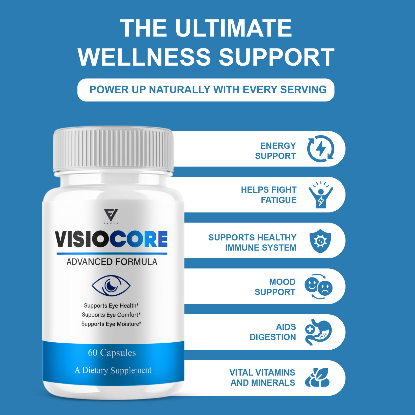VisioCore Advanced Formula, Visio Core Eye Care Support (60 Capsules)
