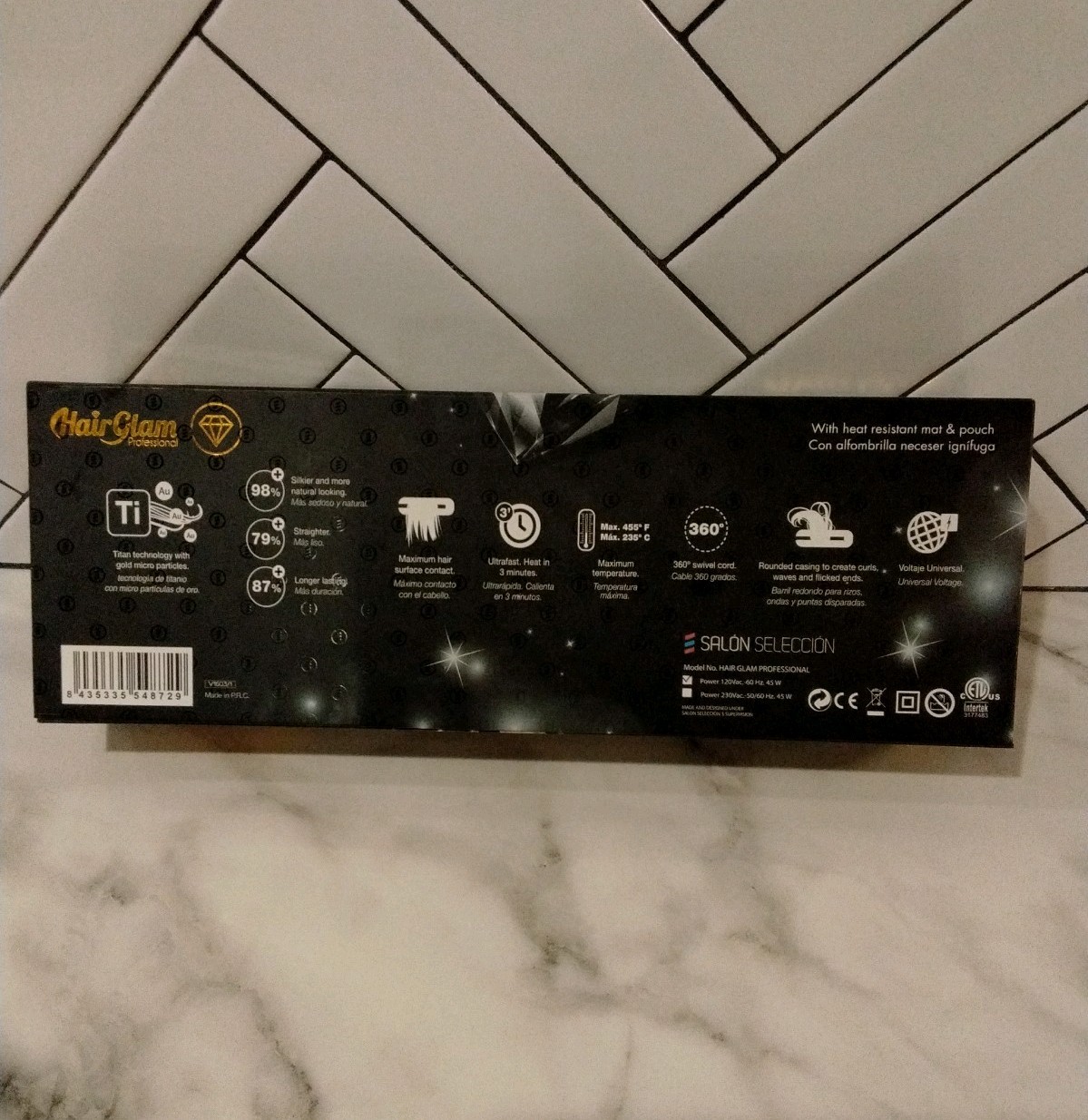 Salon Seleccion Hair Glam Professional Hair Straightener