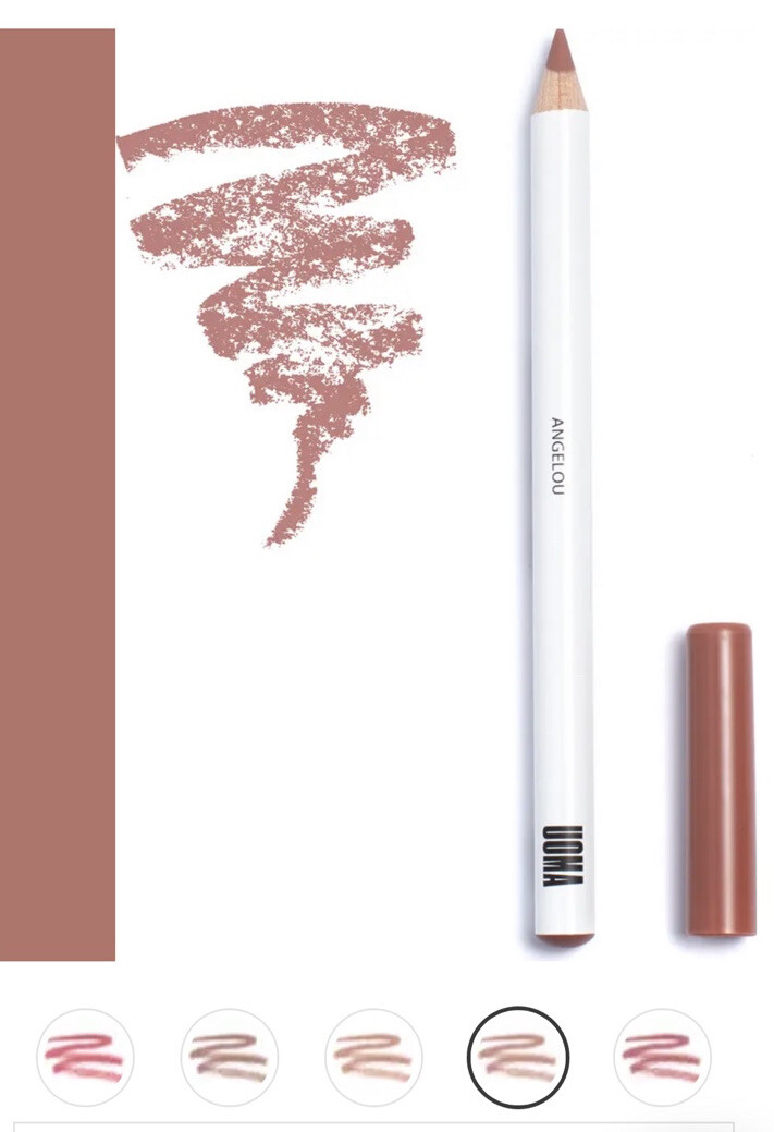 UOMA Badass MF Matte Filler Lip Liner In ANGELOU 1.14g/.04oz FULL SZ BNIB SEAL