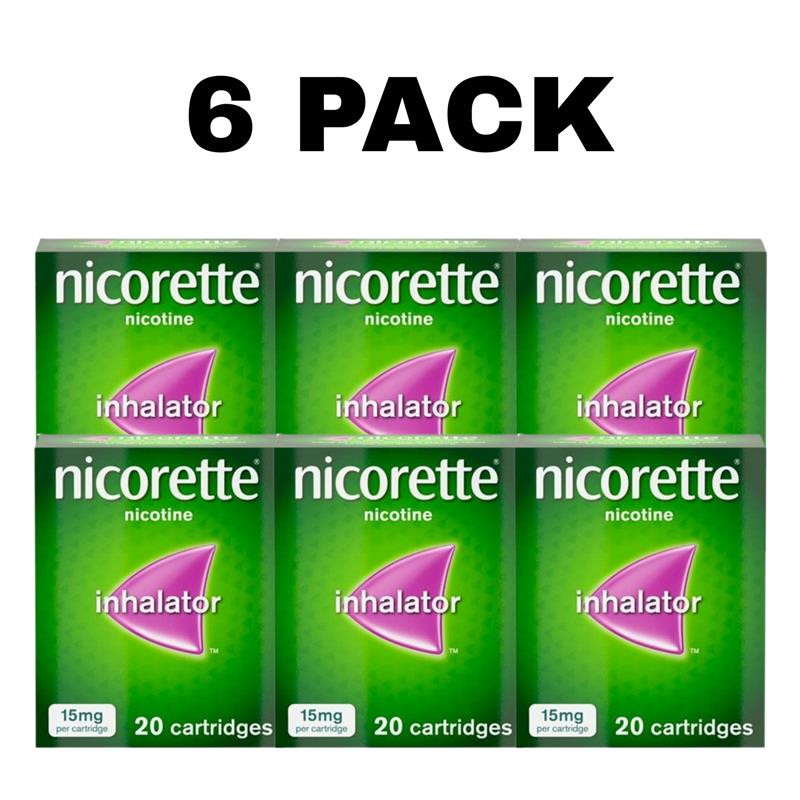 6 PACK OF – Inhalat0r 15MG – 20CT