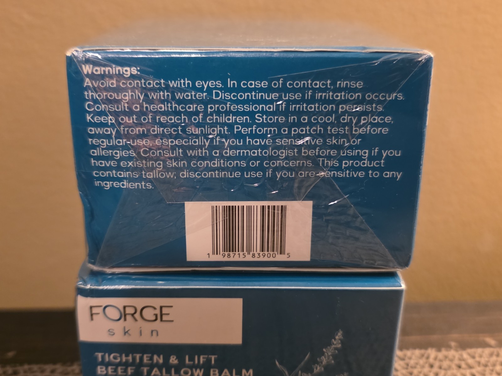 Forge Skin Tighten & Lift Beef Tallow Balm, Face & Neck Balm, 2 Pack, New Sealed