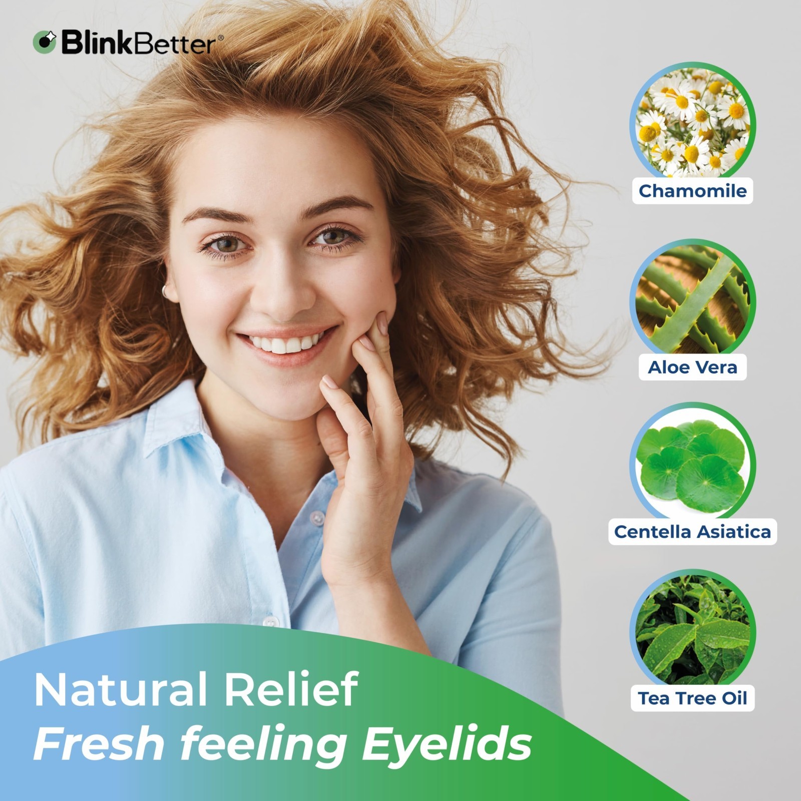 Natural Tea Tree Oil Eyelid Wipes – 60 Count (Pack of 3) for Blepharitis, MGD &