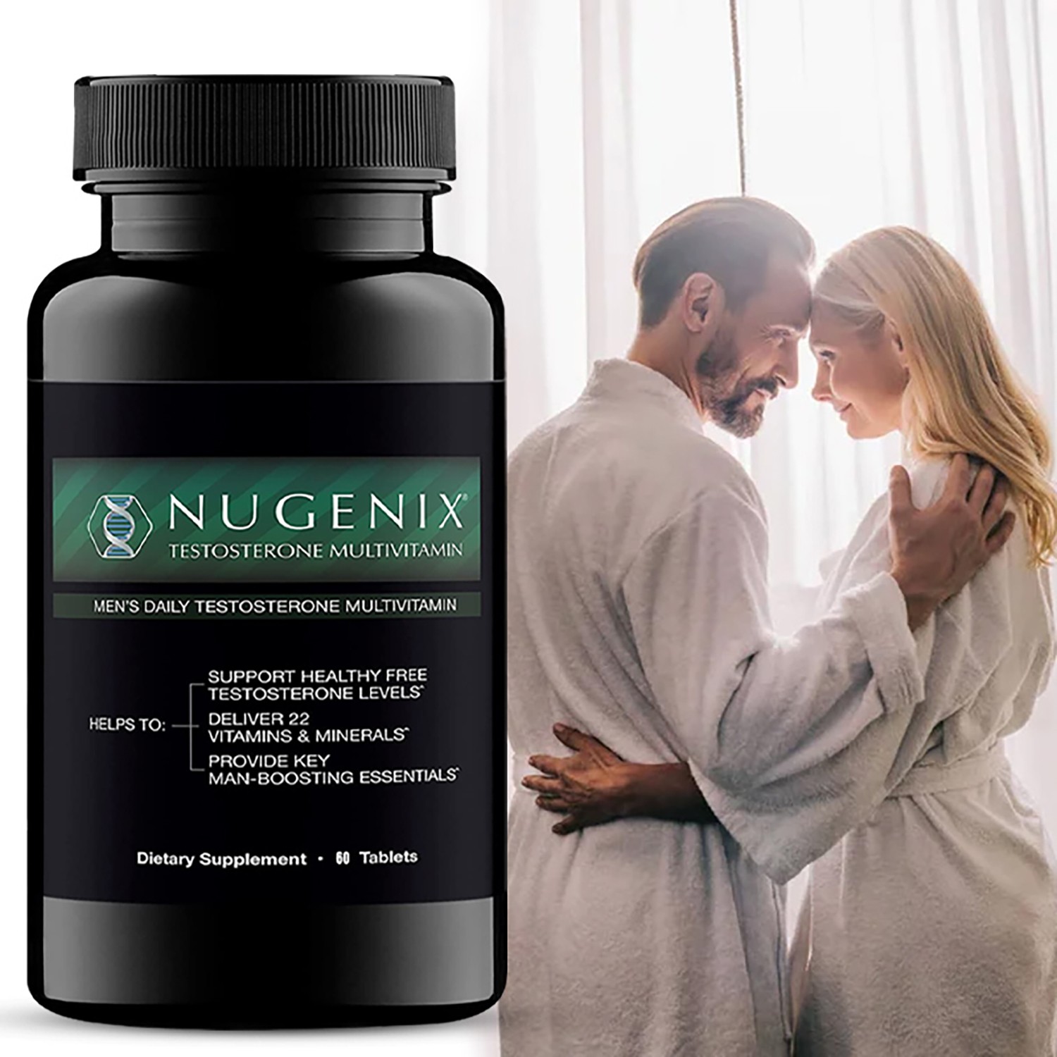 NUGENIX Testosterone 60pcs – Multivitamin Promotes Healthy Blood Circulation