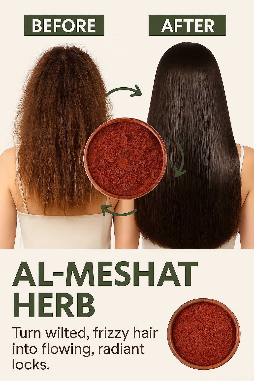 Al‑Meshat Herbal Blend 25‑400g Hair Growth & Strength | عشبة المشاط | Organic 🌿