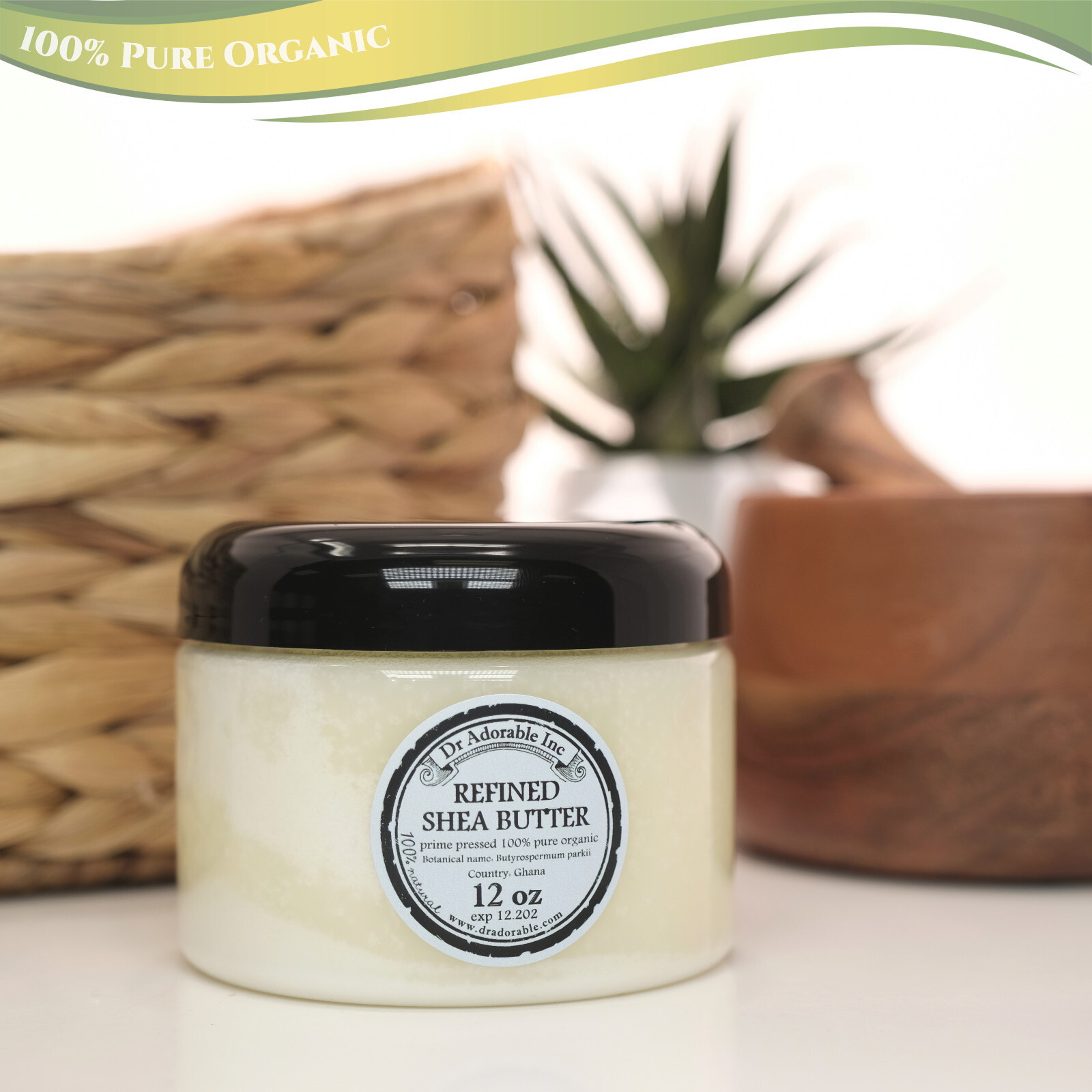 PURE REFINED SHEA BUTTER ORGANIC FRESH COLD PRESSED NATURAL 2 OZ UP TO 12 LB