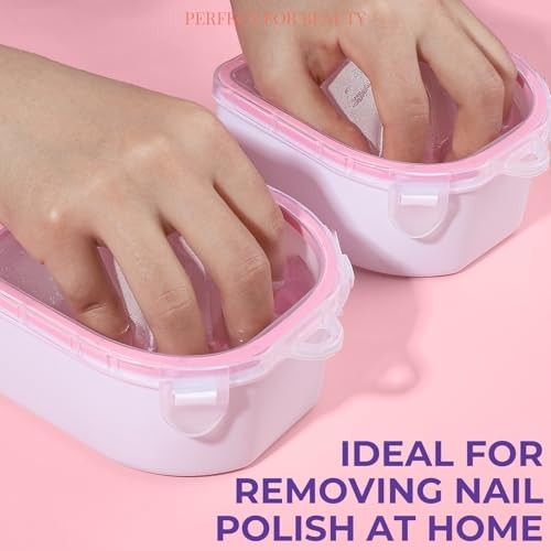 10Pcs Nail Soaking Bowl Kit 2 Soak Off Bowl Nail Soaking Bowl Milk and Honey