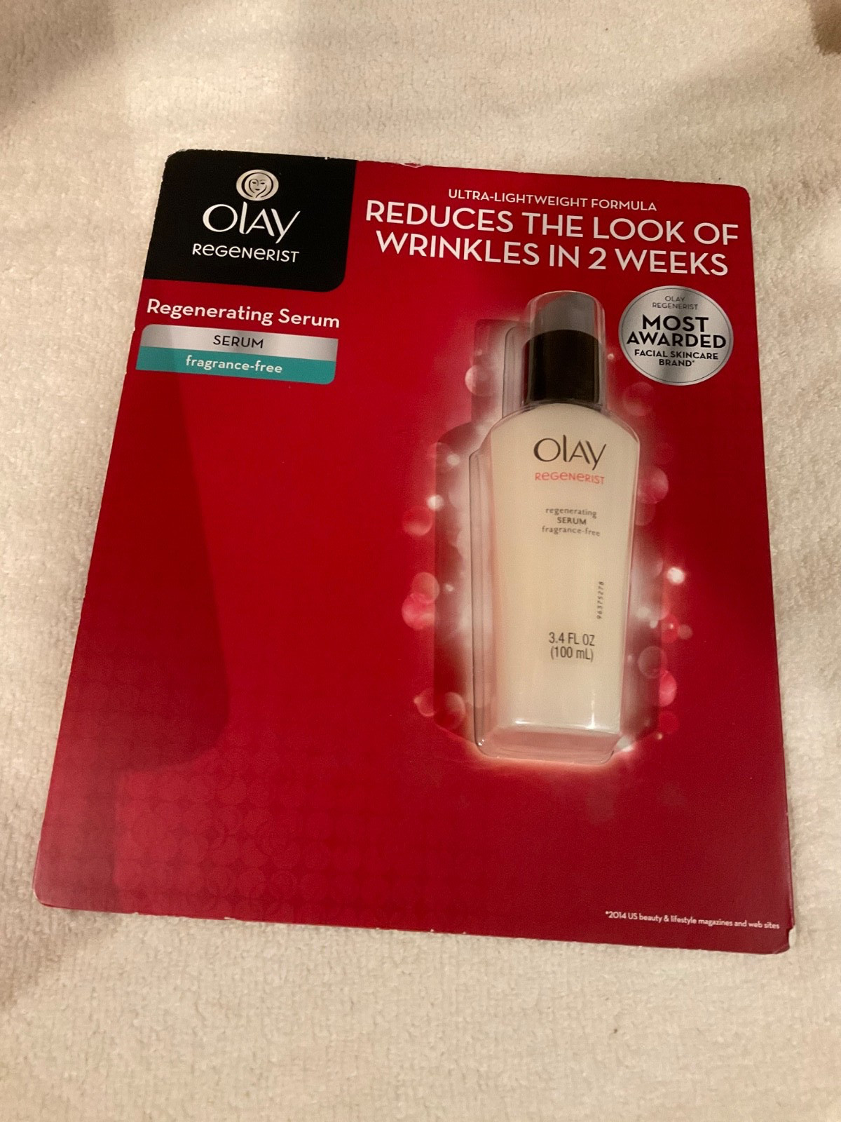 Olay Regenerist Advanced Anti Aging Regenrating Serum 3.4 Fl Oz Fragrance Free