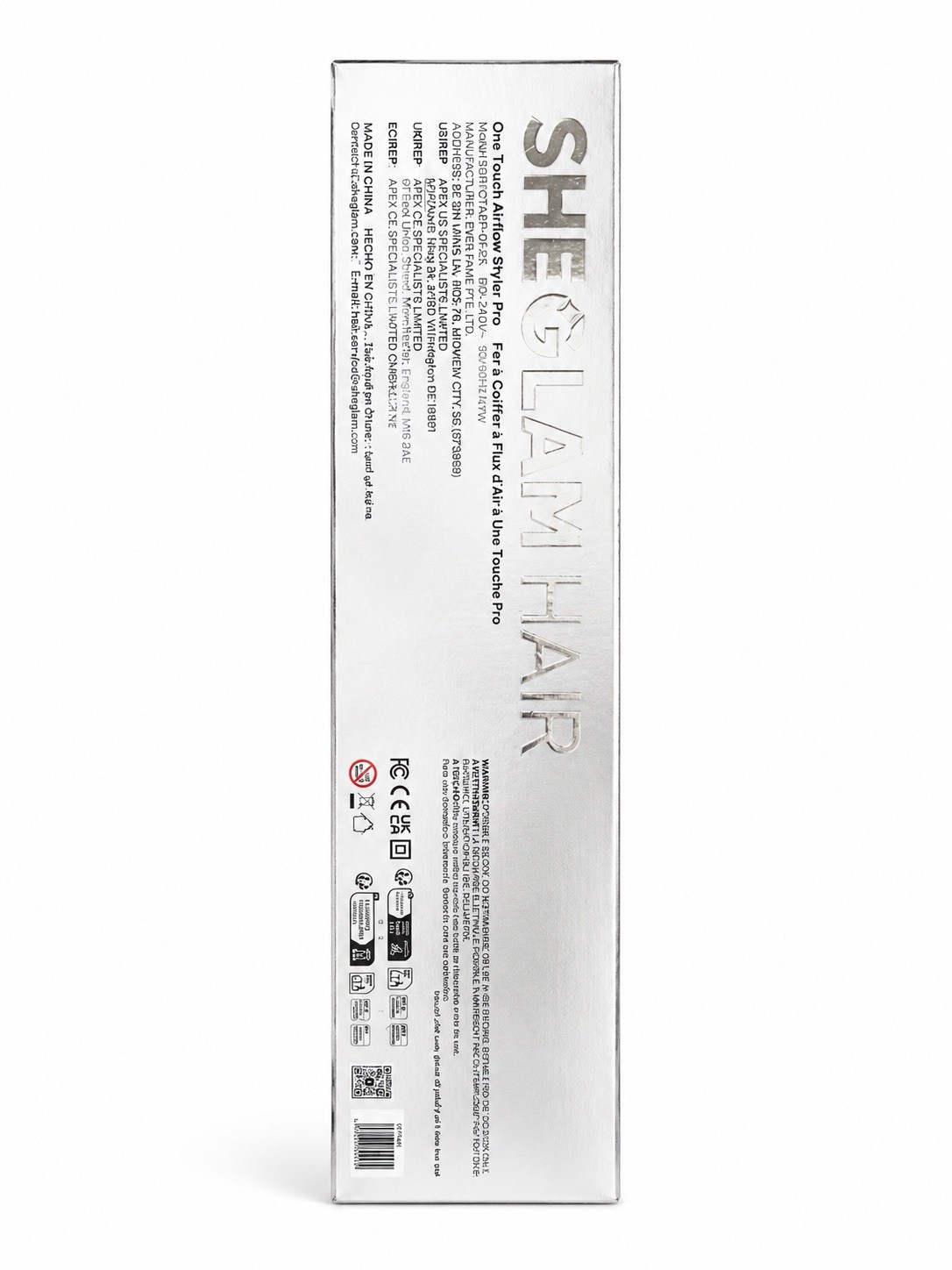 SHEGLAM HAIR One Touch Airflow Styler Pro 1in Ceramic Dual Voltage Purple