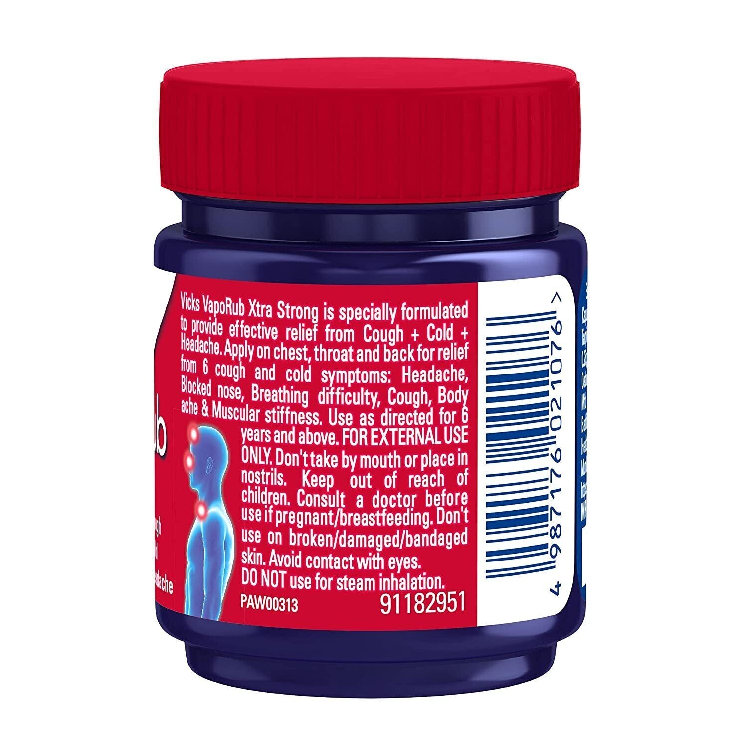 Vicks VapoRub Xtra Strong, 50 ml (pack of 3)