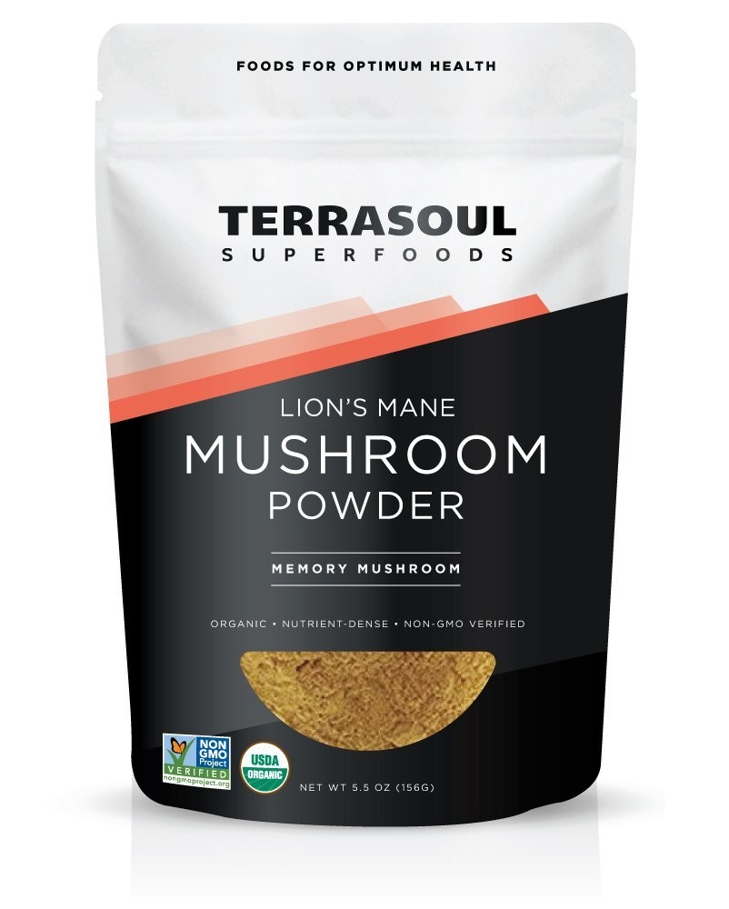 Organic Lion’s Mane Mushroom Powder 4:1 Extract – 5.5 oz Superfood Supplement