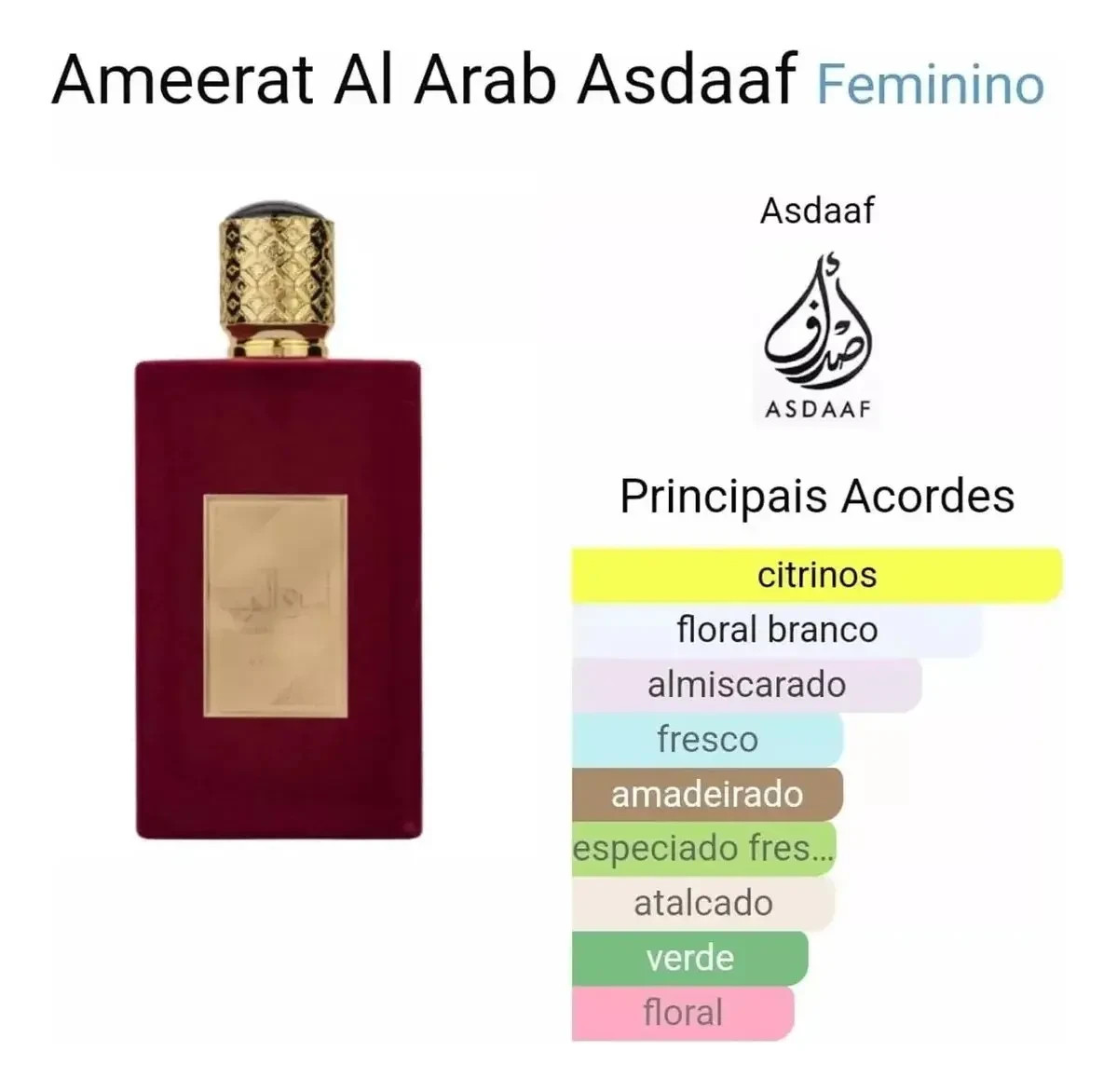 Ameerat Al Arab 100ml (3.4 Fl Oz) by Asdaaf Lattafa Perfumes ( Musky, Floral)