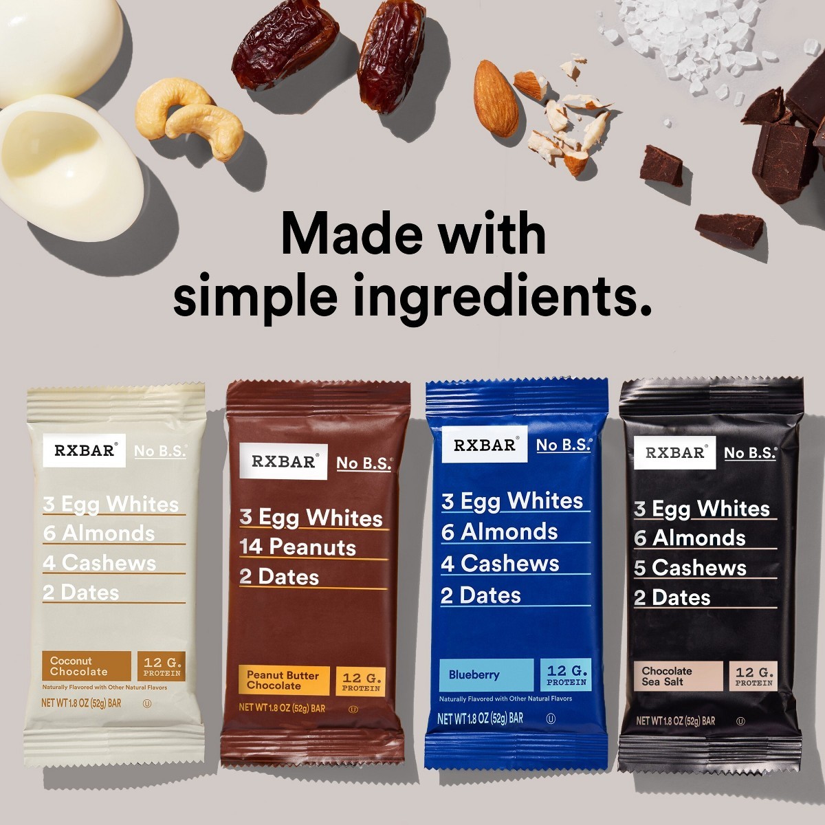 RXBAR Protein Bars Variety Pack – 18.3oz/10ct