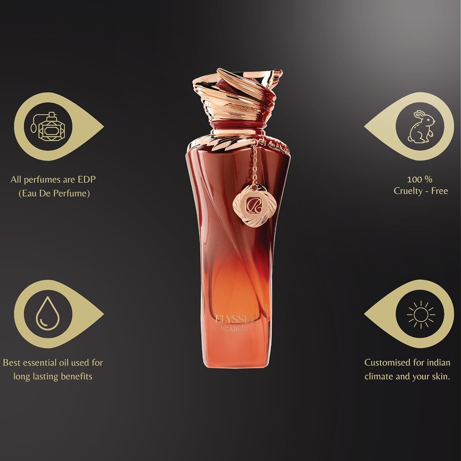 ELYSSIA SCARLET by RiiFFS Eau De Parfum 3.4oz 100ml ORIGINAL – NEW