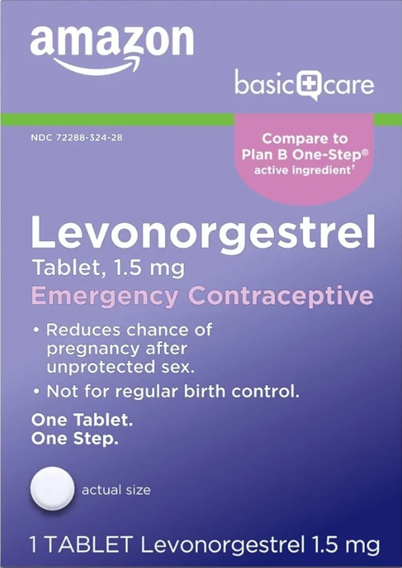 Amazon Basic Care 1.5 mg – Emergency Contraseptive Tablet,. …………176