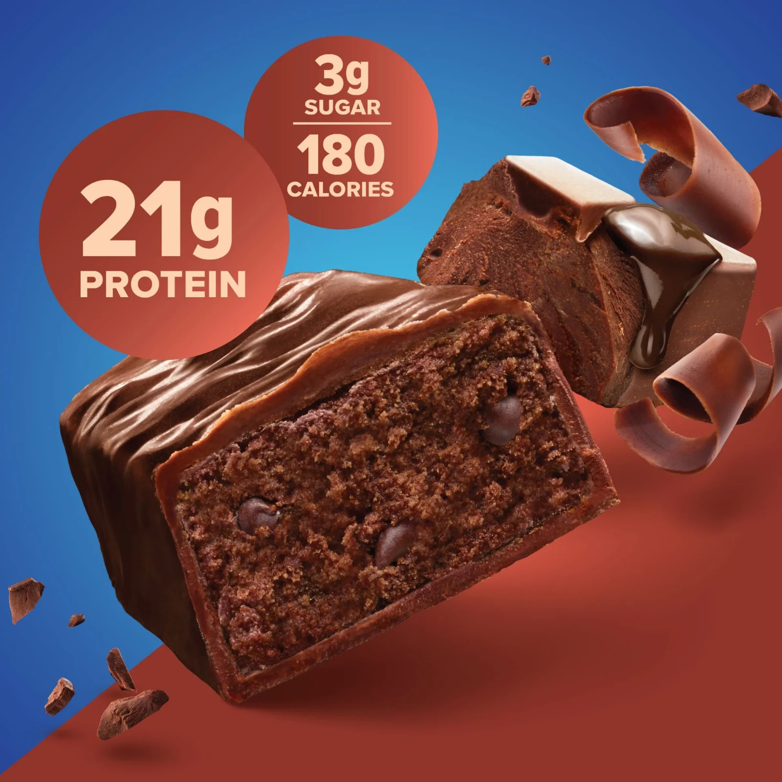 Pure Protein Bar, Chocolate Deluxe, 21g Protein, Gluten Free, 1.76 oz, 12 Ct