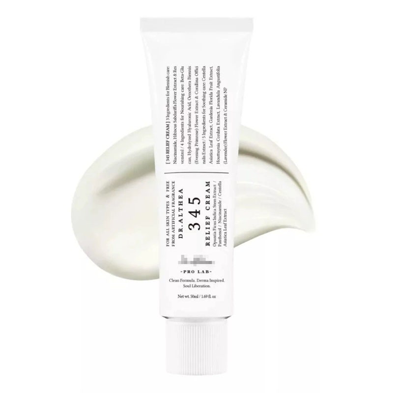 345 Relief Cream 1.69 Fl Oz Soothing Moisturising Face Cream for Skin