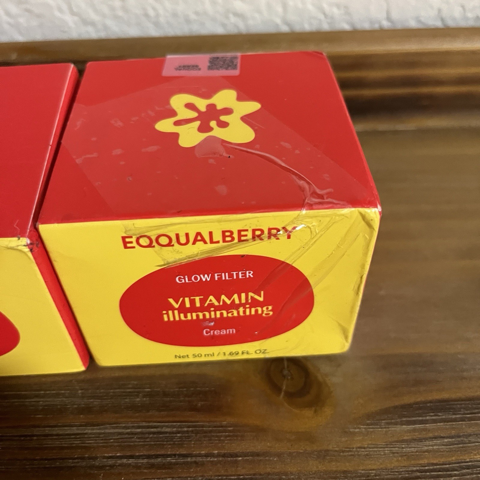 Lot Of 2 EQQUALBERRY Vitamin Illuminating Cream Glow Filter Vit C Exp: 12/2029